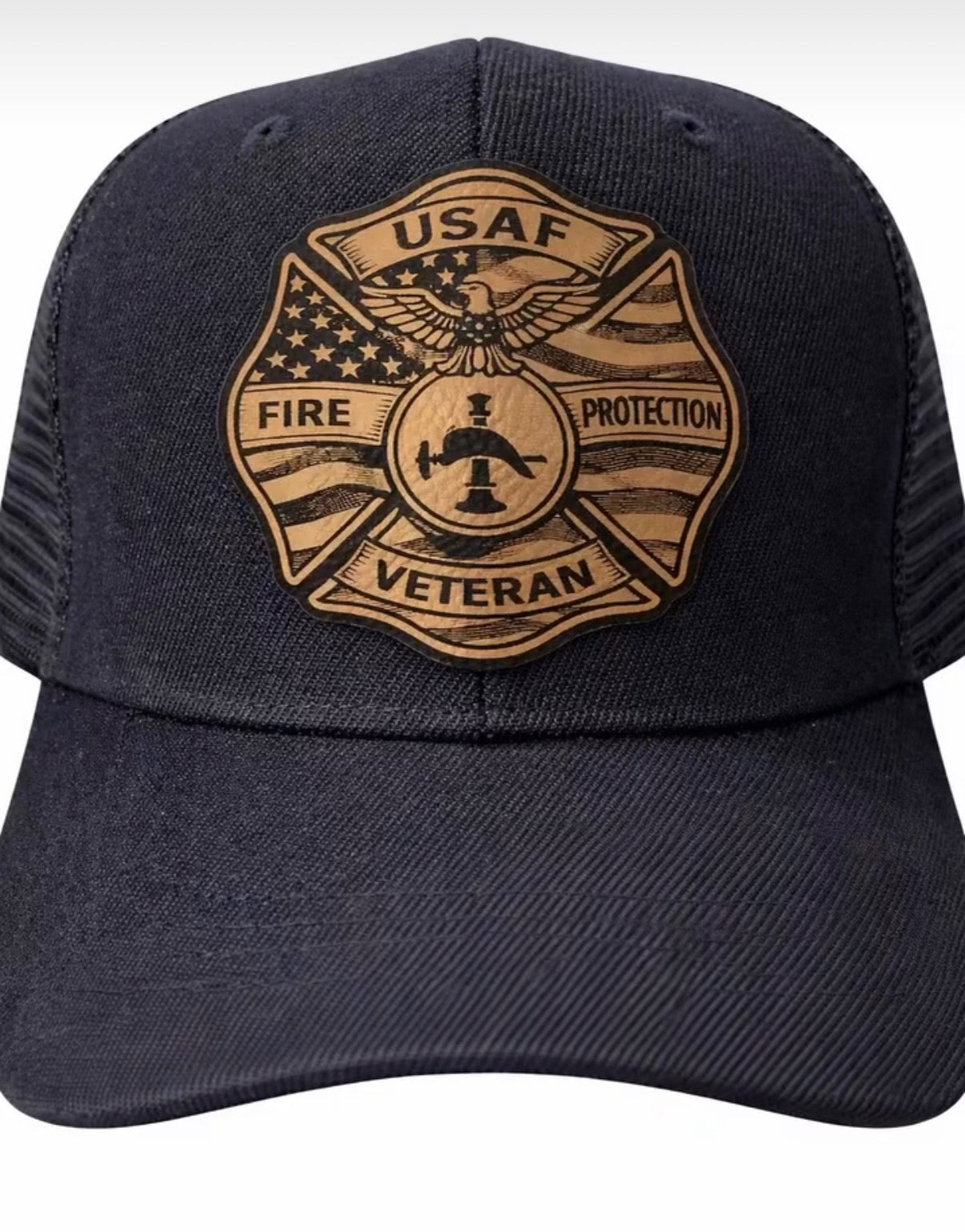 Custom Laser-Engraved Leather Patch Snapback Hat