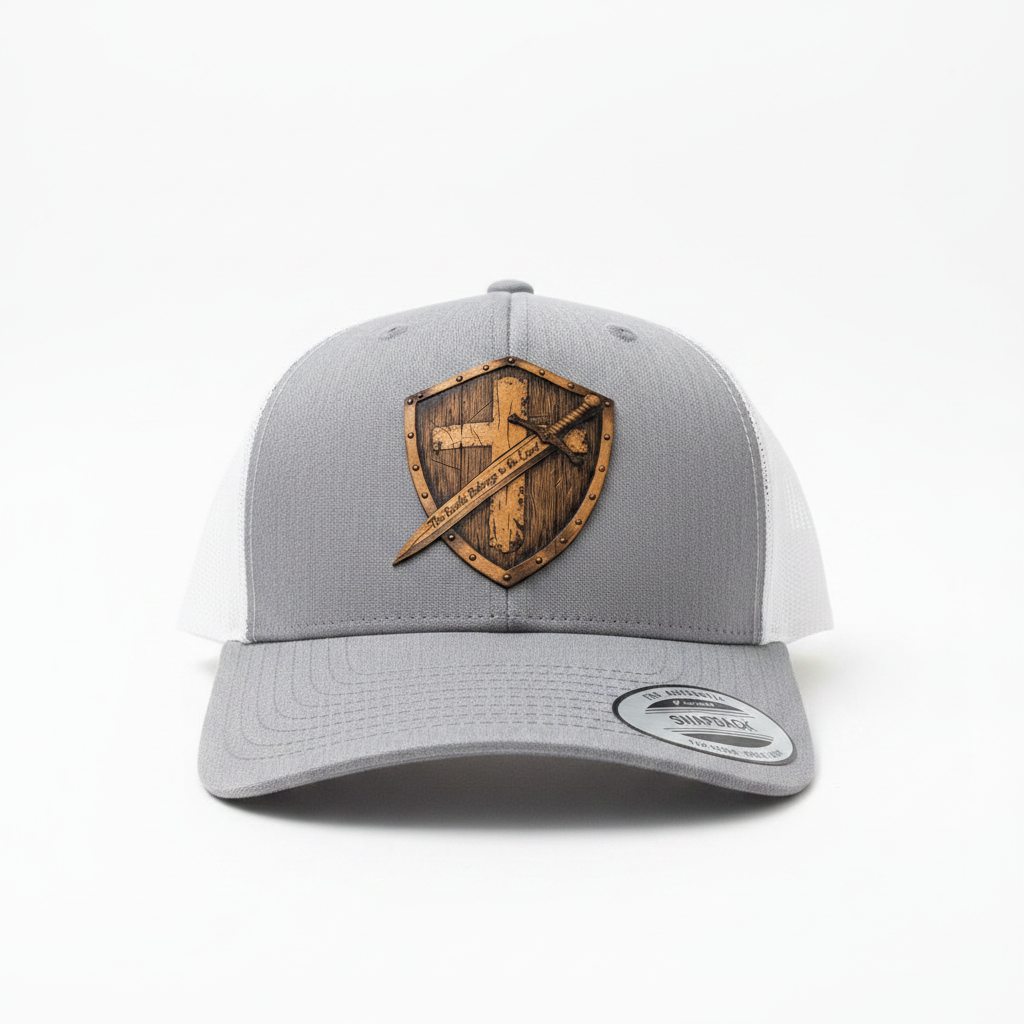 Custom Laser-Engraved Leather Patch Snapback Hat